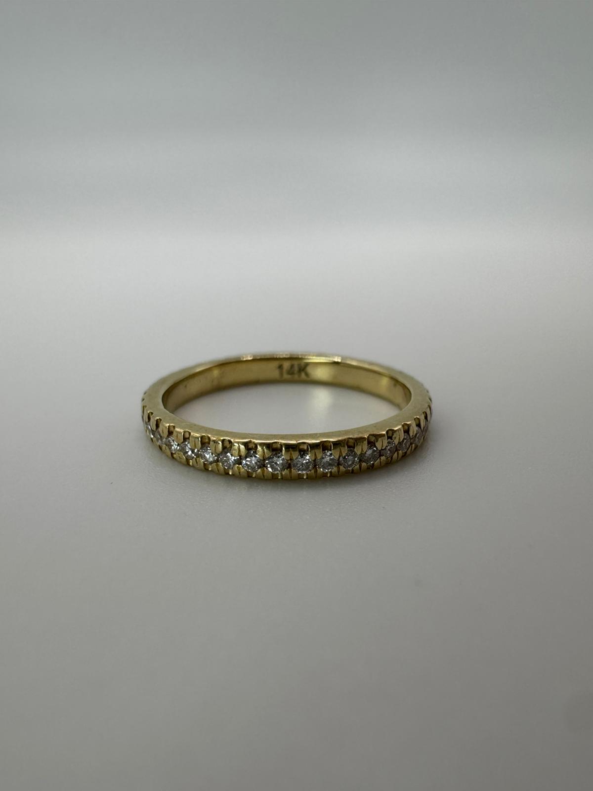 Кольцо из 14K золота с натуральными бриллиантами - Image 5